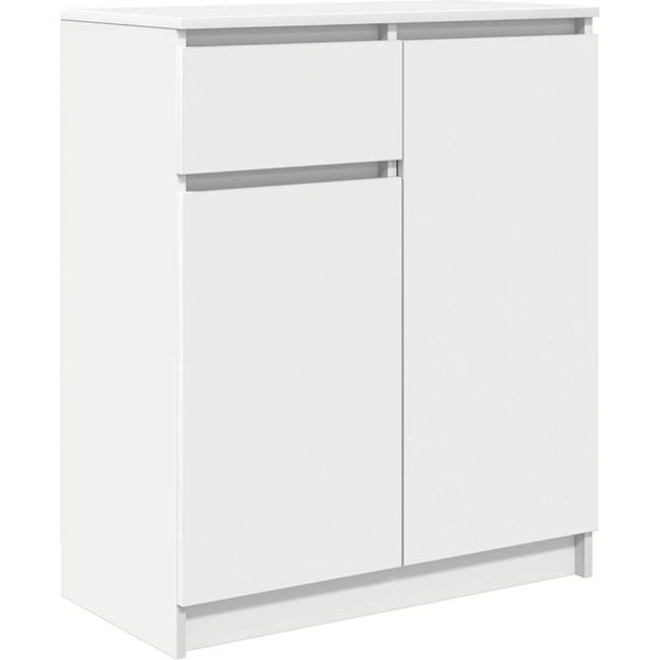 Syfax™ Credenza Con Cassetto Bianco 71X35X84 Cm In Legno Multistrato-image
