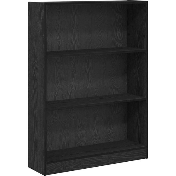 Syfax™ Libreria Rovere Nero 80 X 24 X 109 Cm Legno Multistrato-image