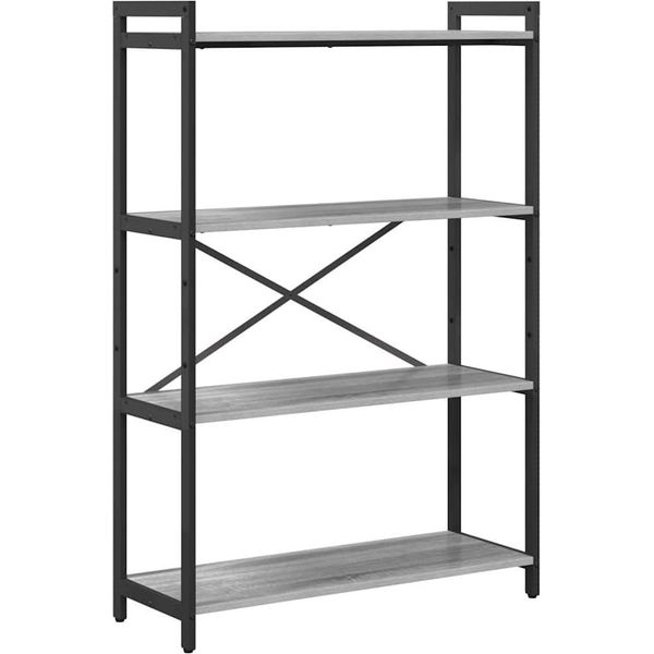 Syfax™ Libreria Grigio Sonoma 80 X 30 X 120 Cm Legno Multistrato-image