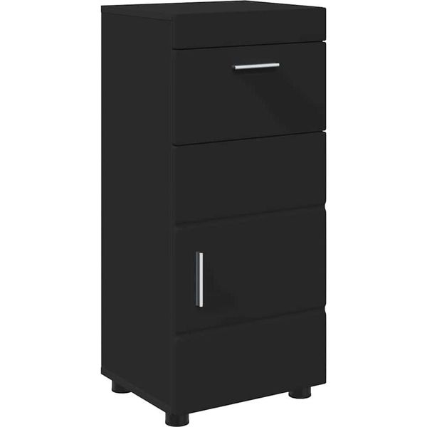 Syfax™ Set Di Armadi Da Bagno Tulum Nero 37 X 31,5 X 82 Cm-image
