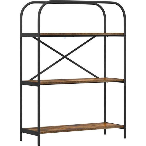 Syfax™ Libreria Rovere Fumé 80 X 30 X 109 Cm Legno Multistrato-image