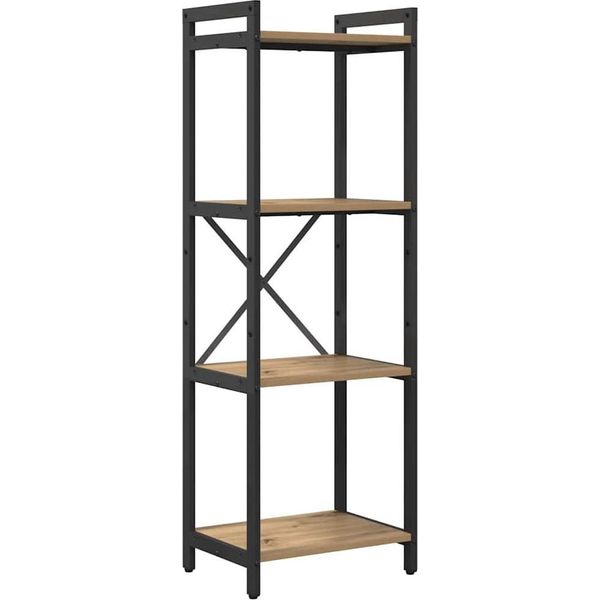 Vidaxl Libreria Artisan In Rovere 40 X 30 X 118 Cm Materiale A Base Di Legno-image