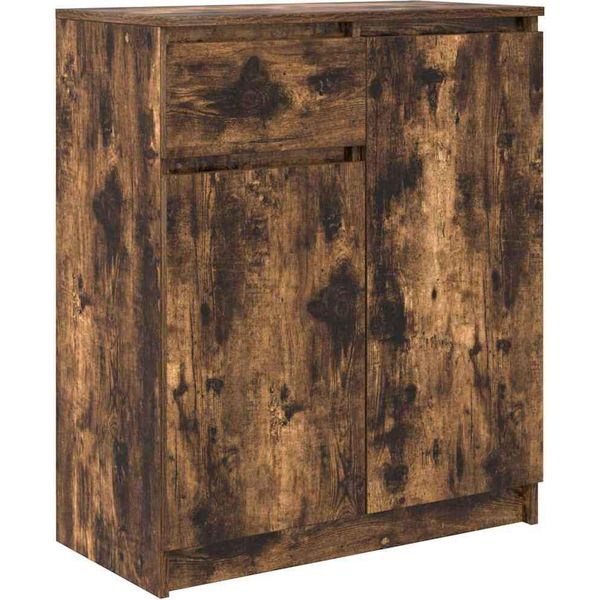 Syfax™ Credenza Con Cassetto Rovere Fumo 71X35X84 Cm In Truciolato-image