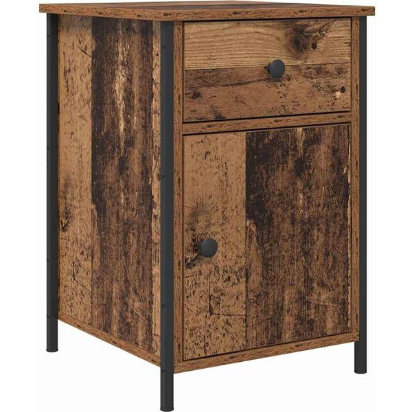 Syfax™ Armadio Da Notte Con Cassetto Legno Vecchio 40 X 42 X 60 Cm-image