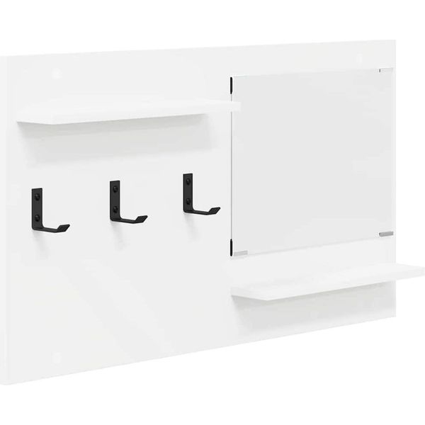 Syfax™ Appendiabiti A Muro Bianco 90 X 10 X 50 Cm Legno Multistrato-image