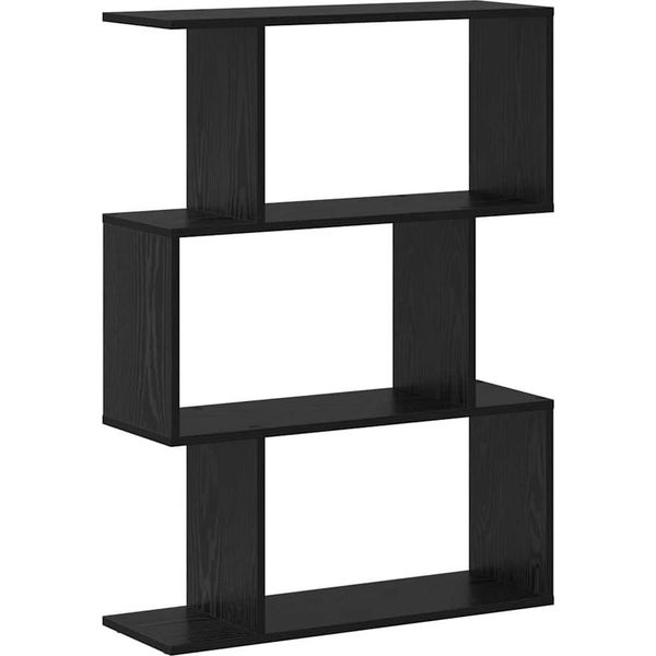 Syfax™ Armadio Per Libri Rovere Nero 70 X 24 X 97 Cm Legno Multistrato-image