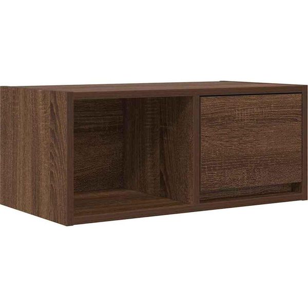 Syfax™ Mobile Porta Tv Rovere Marrone 60X31X25,5 Cm Legno Multistrato-image