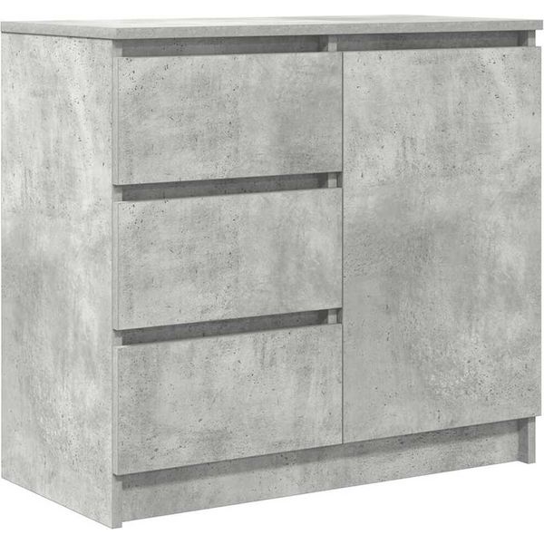 Syfax™ Credenza Con Cassetto Grigio Cemento 71X35X65 Cm In Truciolato-image