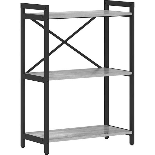 Syfax™ Libreria Grigio Sonoma 60 X 30 X 85 Cm Legno Multistrato-image