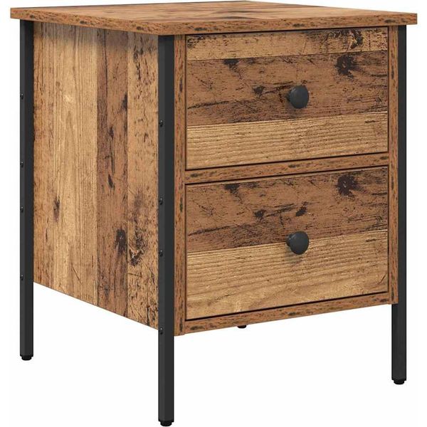 Syfax™ Comodino Con Cassetto Legno Vecchio 40 X 42 X 50 Cm-image