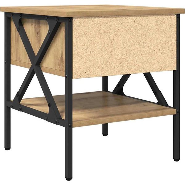 Syfax™ Comodino Con Cassetto Rovere Artigianale 40 X 42 X 45 Cm-image
