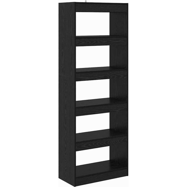Syfax™ Armadio Per Libri Rovere Nero 60 X 30 X 166 Cm-image
