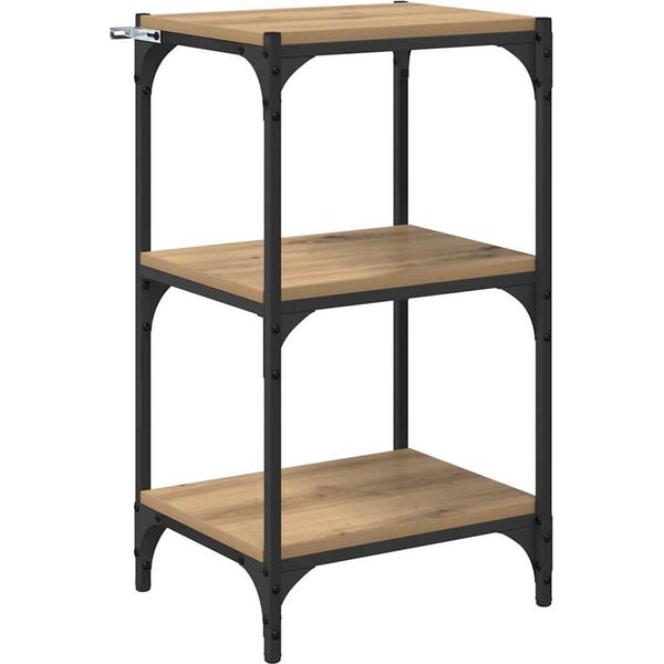 Syfax™ Armadio Per Libri Rovere Artigianale 40 X 33 X 70,5 Cm-image
