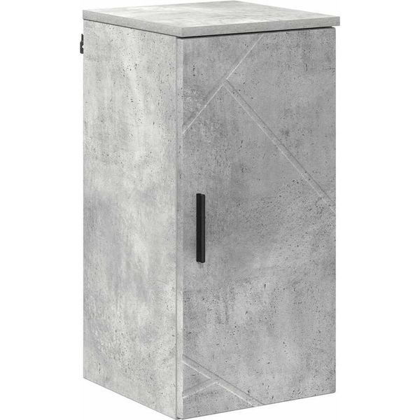 Syfax™ Mobile Da Bagno Con Porta Grigio Cemento 30 X 31,5 X 61 Cm-image