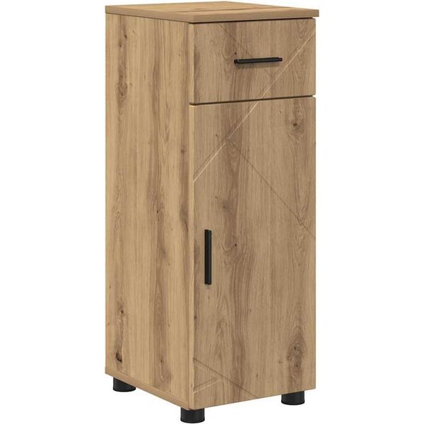 Syfax™ Mobile Da Bagno Con Cassetto Rovere Artigianale 30 X 35 X 80 Cm-image