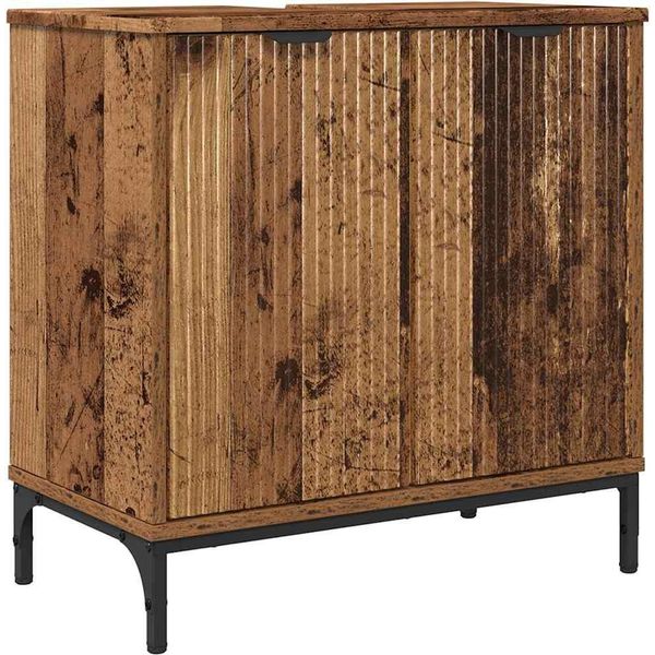 Syfax™ Armadio Per Lavabo Da Bagno Legno Vecchio 60,5 X 33,5 X 61 Cm-image
