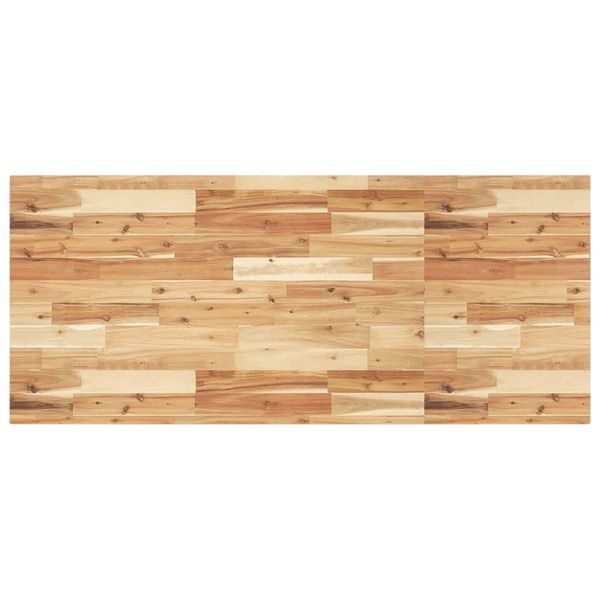 Syfax™ Piano Tavolo Rettangolare 140X60X4 Cm Legno Massello Di Acacia-image