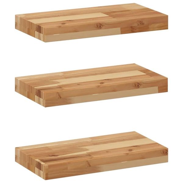 Syfax™ Mensole Da Parete 3 Pz 60X20X4 Cm Legno Acacia Rifinito A Olio-image