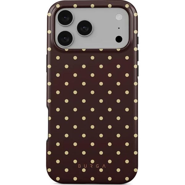 Custodia Per Iphone 17 Pro Max, Burga Sorry Busy Tough Magnetic, Marrone Con Puntini-image