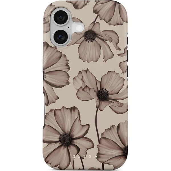 Custodia Per Iphone 17, Burga Barely Yours Tough Magnetic, Marrone Con Motivo Floreale-image