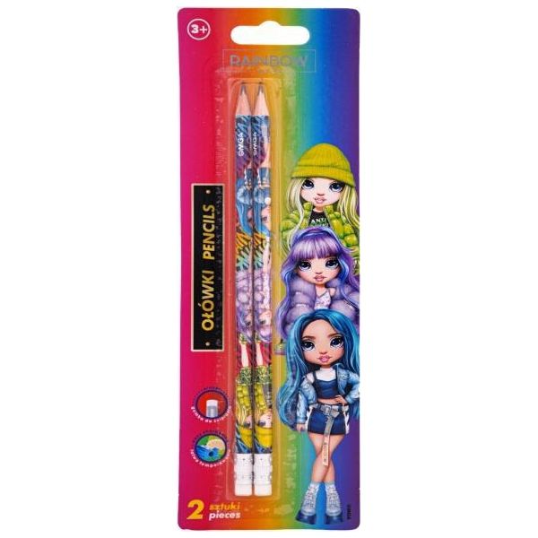 2 Pezzi - Matita Hb Con Gomma Astra Rainbow High, Blister, 206022003-image