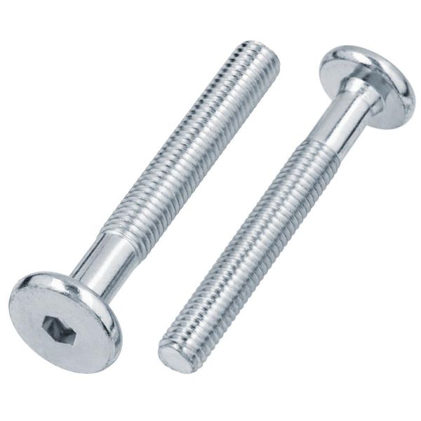 Viti A Testa Piatta M6 X 45 Con Esagono Incassato 50 Viti Per Mobili Connettori Per Mobili-image
