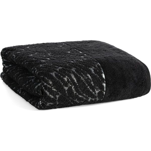 Eurofirany | Asciugamano - Asciugamano Da Bagno - Nero - 70 X 140 Cm - Morbido - Cotone-image