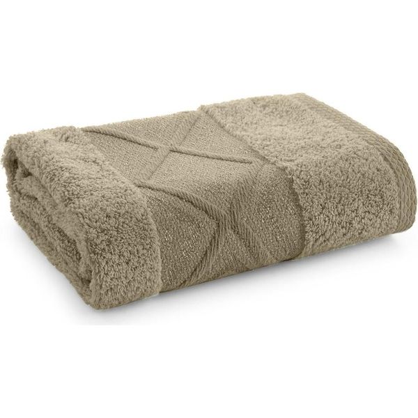 Eurofirany | Asciugamano 50 X 90 Cm - Beige - Con Filo Lucido - Asciugamano In Cotone-image