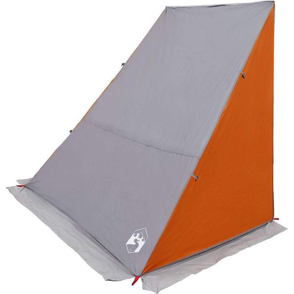 Tenda Vidaxl Con Tetto Altro Grigio E Arancione 140 / 190 X 150 X 185 Cm-image