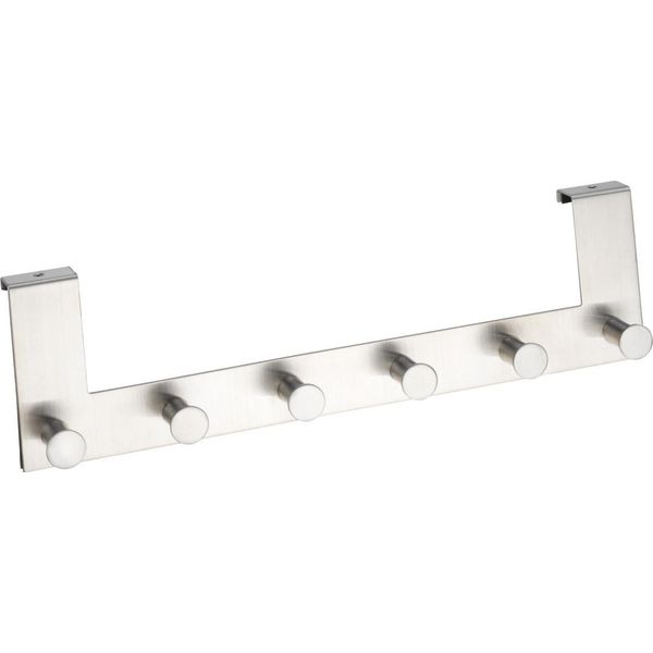 Wenko Appendiabiti Da Porta In Acciaio Inox Celano Gancio Portasalviette Appeso Bagno-image