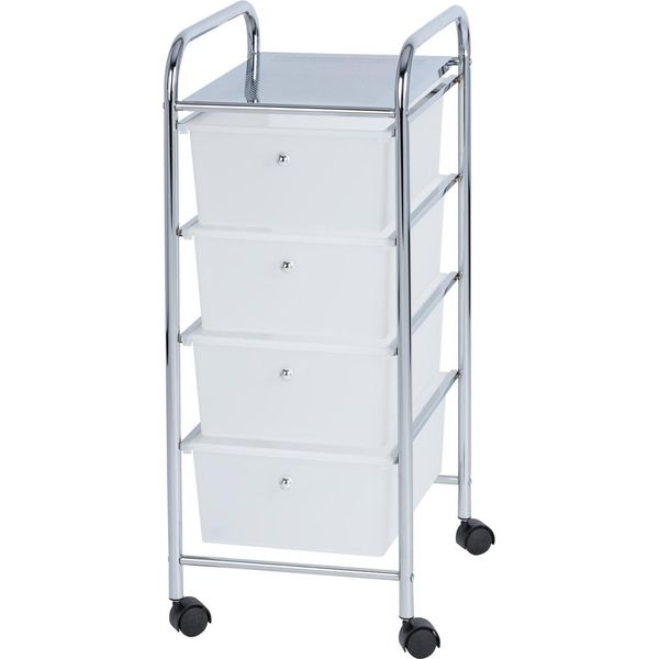 Wenko Carrello Messina Cassetti Cucina Scaffale Bagno Su Rotelle Wc Scaffali Scomparti-image