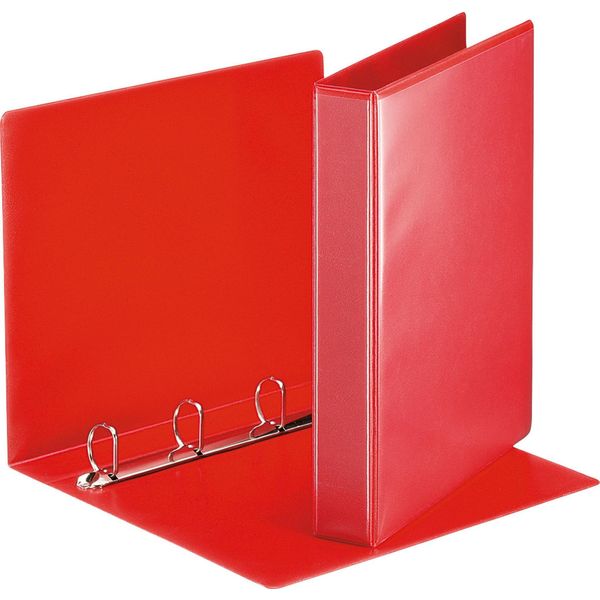 Esselte 49713 Ringbuch PräSentation, Mit Taschen, A4, Pp, 4 Ringe, 30 Mm, Rot-image
