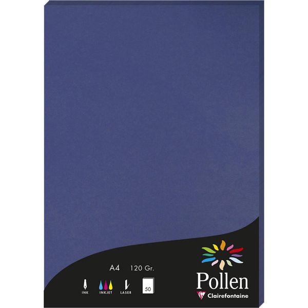 Pollen By Clairefontaine 4284C Pollen By Clairefontaine Carta Din A4, Blu Notte-image