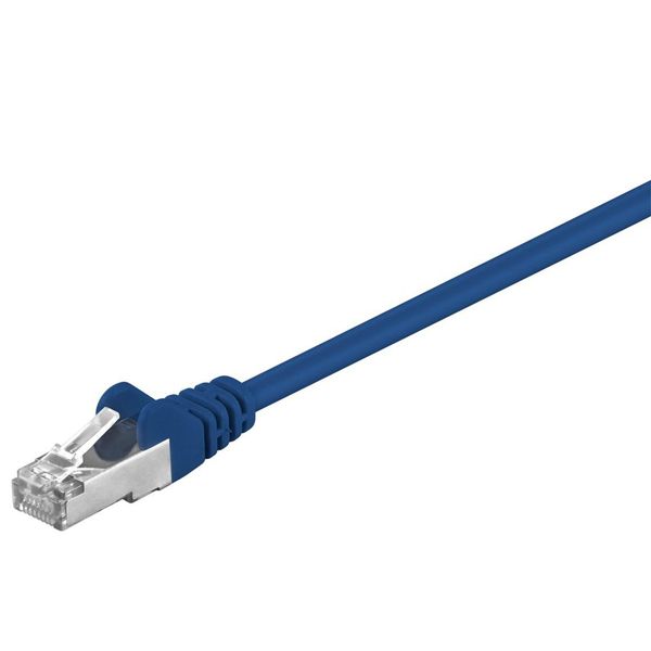 Goobay 68053 Cavo Patch Cat 5E, Sf/Utp, Blu, 0,5 M - Miscela Di Rame Cca-image