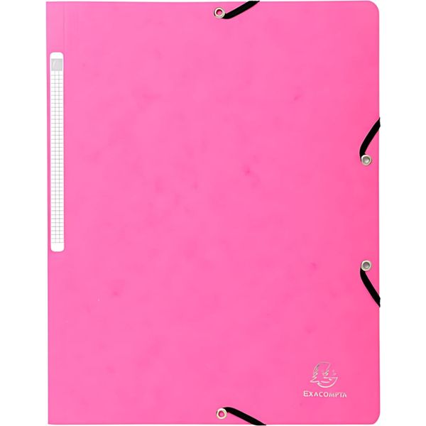 Exacompta 5560E Cartella Angolare Din A4 In Cartone Fucsia-image