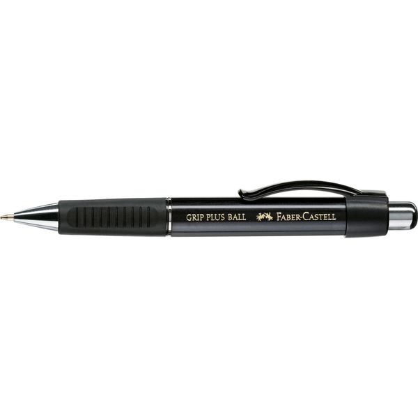 Faber-Castell Grip Plus Ball M Blu Penna A Sfera Retrattile A Clip 1 Pz-image