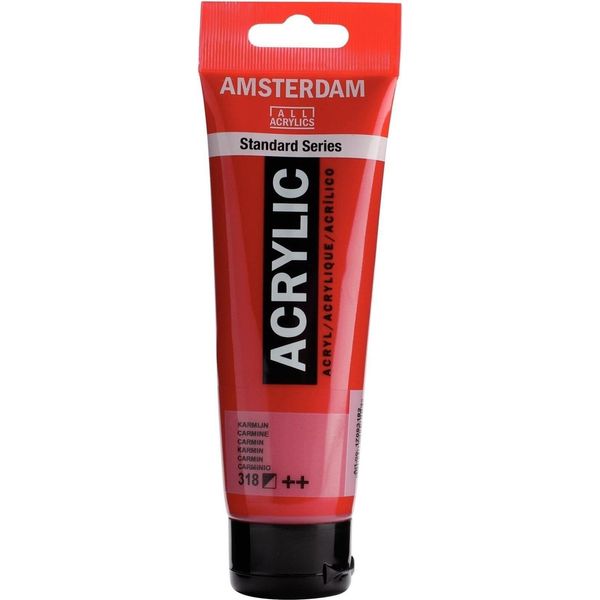 Royal Talens Talens Amsterdam Colore Acrilico 120 Ml 318 - Rosso Carminio-image
