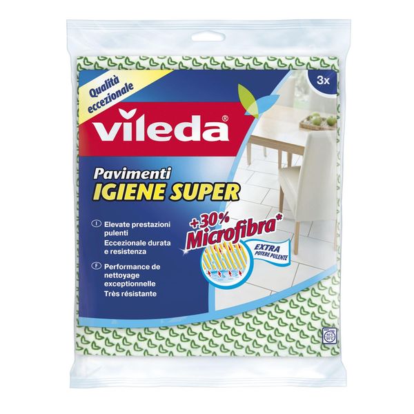 Vileda 141312 Accessori Per Mop Pastiglie Per Mop Bagnate Verde, Bianco-image