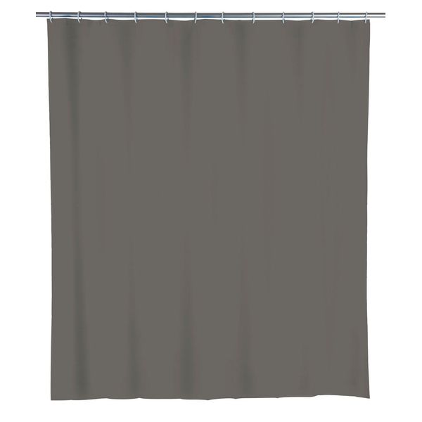 Wenko Tenda Da Doccia Per Vasche Da Bagno Incl. 12 Anelli Grigio 180X200 Cm Impermeabile-image