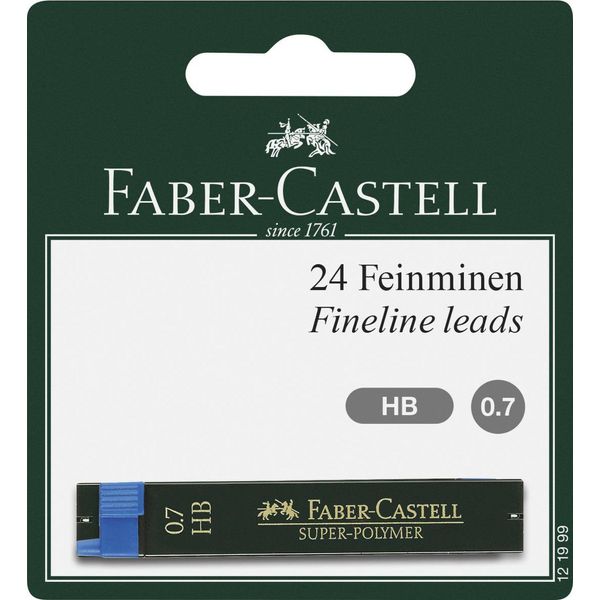 Faber Castell Fineline 24 Mina Fine Super Polymer Durezza Hb 0,7 Mm-image