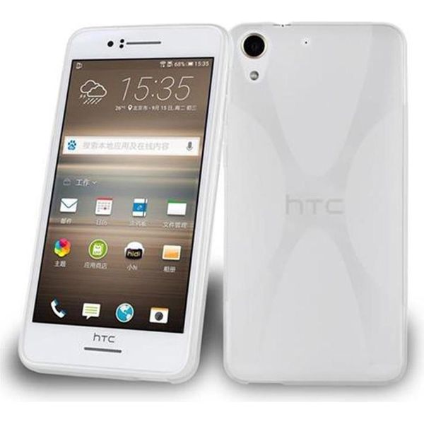 Cadorabo Custodia Per Telefono Cellulare Per Htc Desire 728 In Tpu Trasparente Silicone Back Cover Case-image