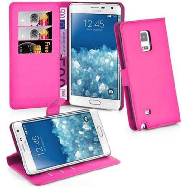 Cadorabo Custodia Per Samsung Galaxy Note Edge Custodia Protettiva In Rosa Custodia Per Cellulare Cover Chiusura Magnetica-image