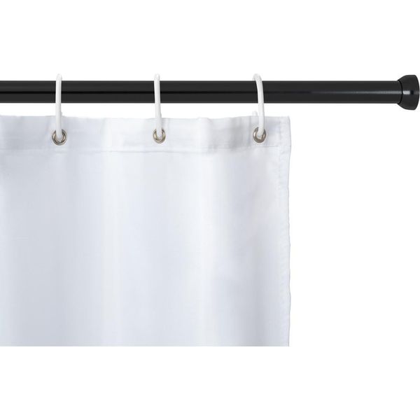 Wenko Binario Telescopico Per Tenda Da Doccia Morsetto Telescopico Nero 7-115 Cm Bagno Wc-image