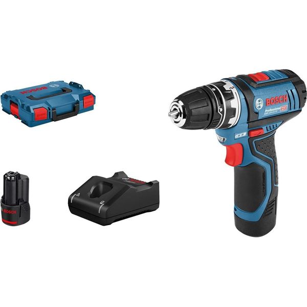 Trapano Avvitatore A Batteria Gsr 12V-15 Fc, Con 2 Batterie Da 2,0 Ah, L-BOXX, 1 Accessorio-image