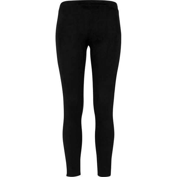 Urban Classics Donna - Leggings In Finto Camoscio Nero Xs-image