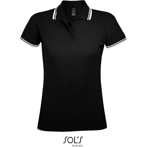 Sols 00578 | Polo Donna Pasadena - Colore: Nero/Bianco - Taglia: L-image
