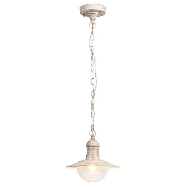 Lampada A Sospensione Provenzale 1Xe27 Oslo Bianco Antico 8740 Rabalux-image