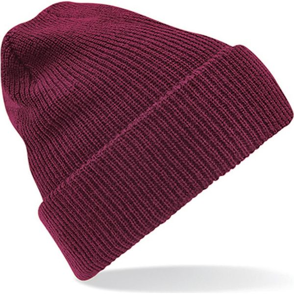 Beechfield B425 | Heritage Beanie Cappello Invernale - Colore: Borgogna - Taglia: Unica-image