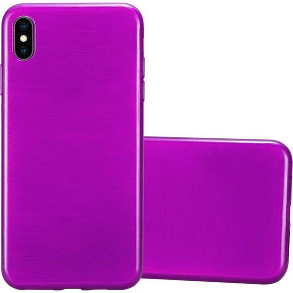 Cadorabo Custodia Per Apple Iphone Xs Max Custodia Protettiva In Silicone Tpu Viola Custodia Cover-image