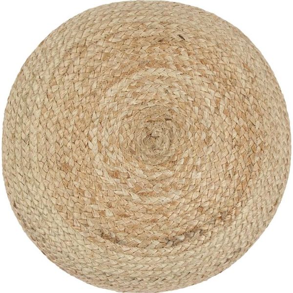 Syfax™ Pouf Lavorato A Mano 45X30 Cm In Juta-image